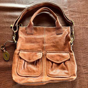Fossil foldover leather purse